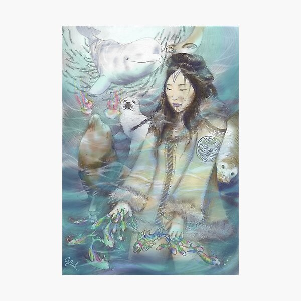 Sedna, Inuit Goddess of the Sea (Color) Photographic Print