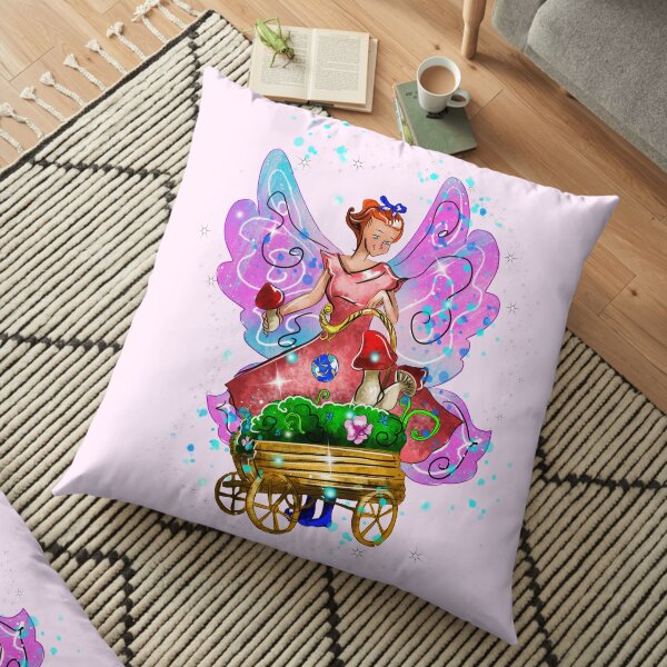 Wagonia The Wheelbarrows and Wagons Fairy™ Floor Pillow