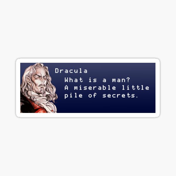 Castlevania - What is a man? Sticker