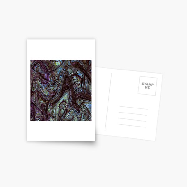 Digital Expressionism Study 2 Abstract Art Postcard