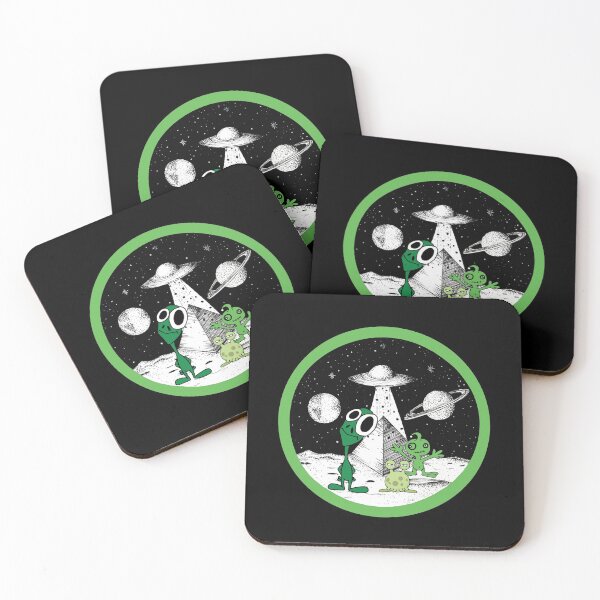 Artikelvorschau, Alien Invasion - Grüne Aliens entworfen und verkauft von ColorfulMystic.
