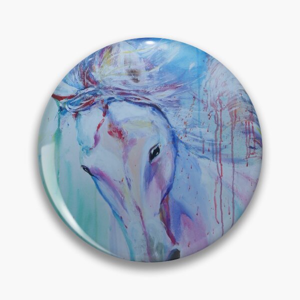 Item preview, Horse in shades of pink and blue designed and sold by IsabelSalvador.