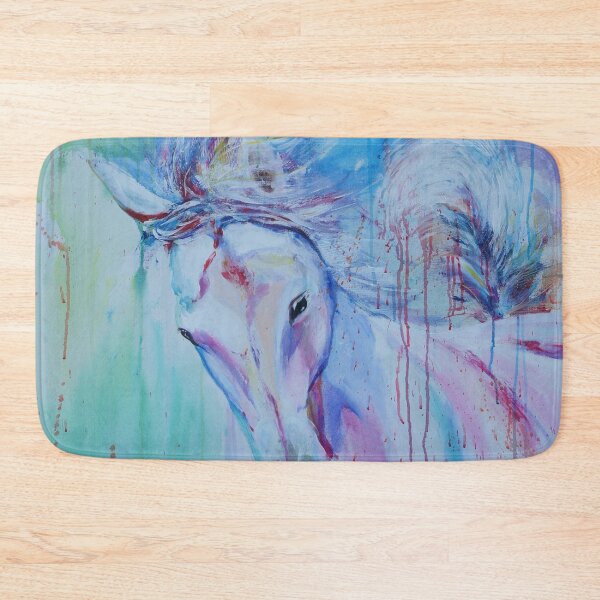 Item preview, Horse in shades of pink and blue designed and sold by IsabelSalvador.