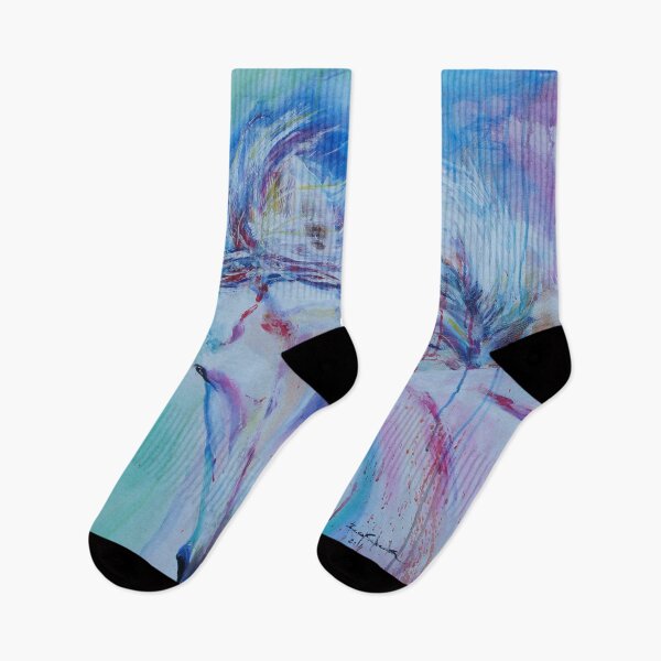 Item preview, Horse in shades of pink and blue designed and sold by IsabelSalvador.
