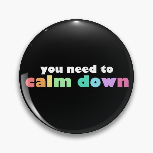 Item preview, “calm down” designed and sold by ninadoesprints.