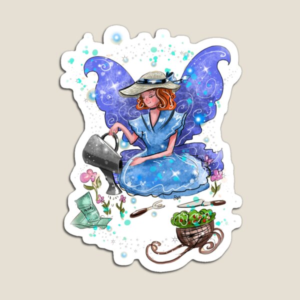 Item preview, Watrina The Watering Can, Tool And Flowerpot Fairy™ designed and sold by TeelieTurner.