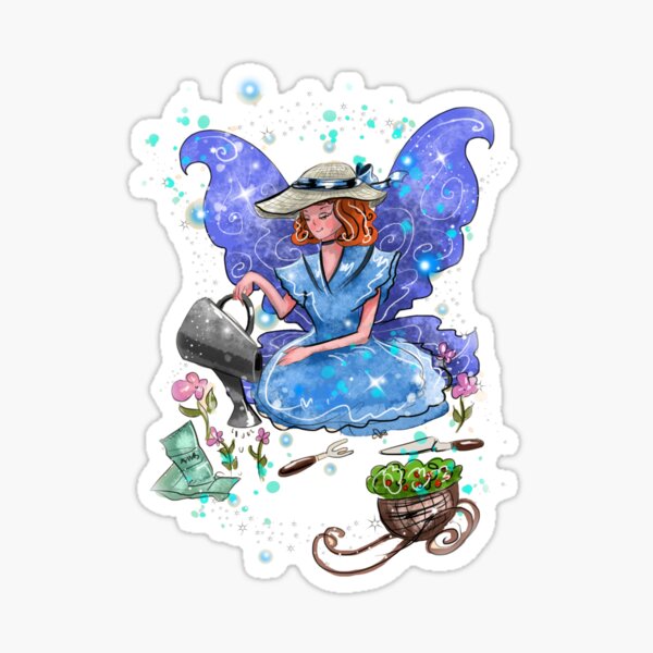 Watrina The Watering Can, Tool And Flowerpot Fairy™ Sticker