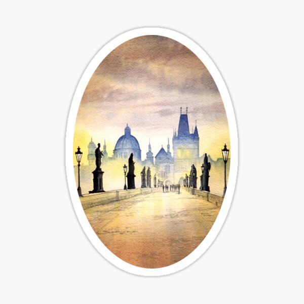 Aperçu de l'œuvre Charles Bridge Prague - Poussettes du soir créée et vendue par William Holkham.
