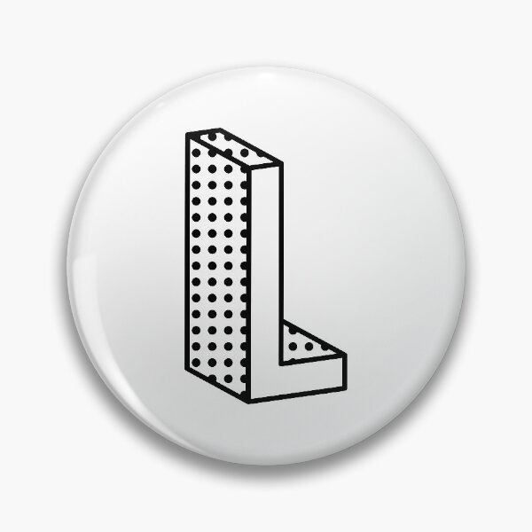 Item preview, 3D Ben Day Dot Isometric Letter L designed and sold by murialbezanson.
