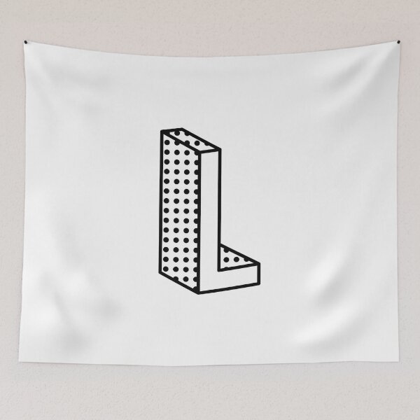 Item preview, 3D Ben Day Dot Isometric Letter L designed and sold by murialbezanson.