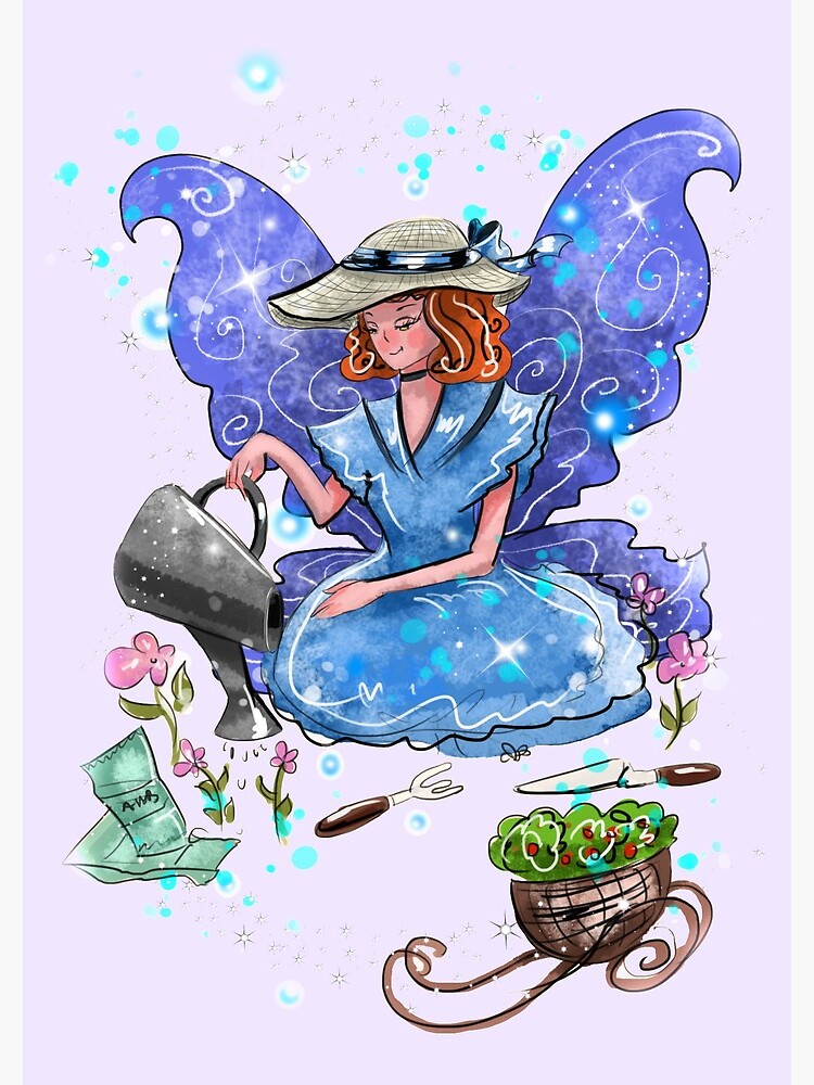 Thumbnail 3 of 3, Journal, Watrina The Watering Can, Tool And Flowerpot Fairy™ designed and sold by TeelieTurner.