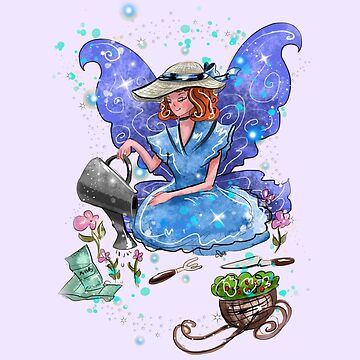 Artwork thumbnail, Watrina The Watering Can, Tool And Flowerpot Fairy™ by TeelieTurner