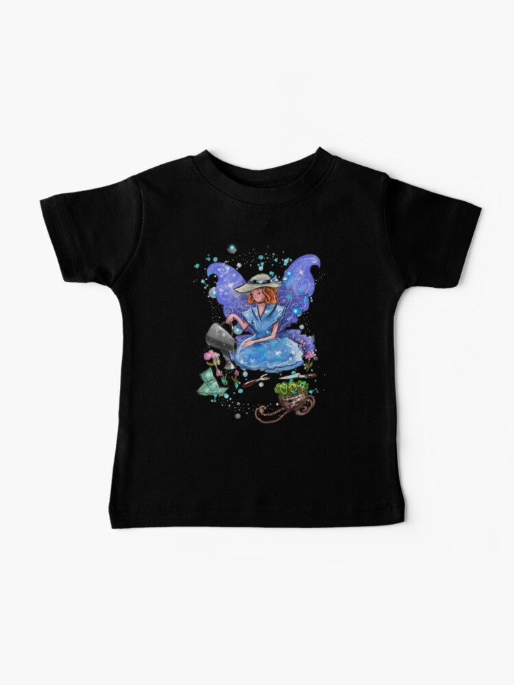 Thumbnail 1 of 2, Baby T-Shirt, Watrina The Watering Can, Tool And Flowerpot Fairy™ designed and sold by TeelieTurner.