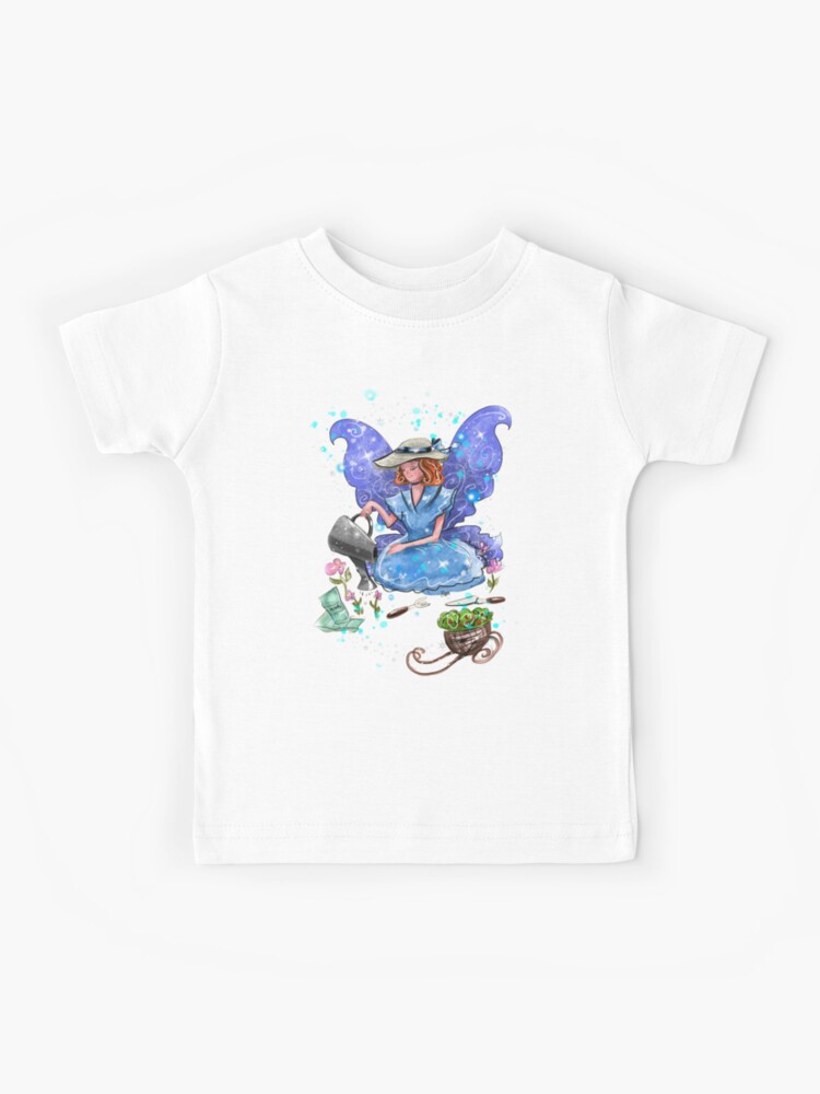 Thumbnail 1 of 2, Kids T-Shirt, Watrina The Watering Can, Tool And Flowerpot Fairy™ designed and sold by TeelieTurner.
