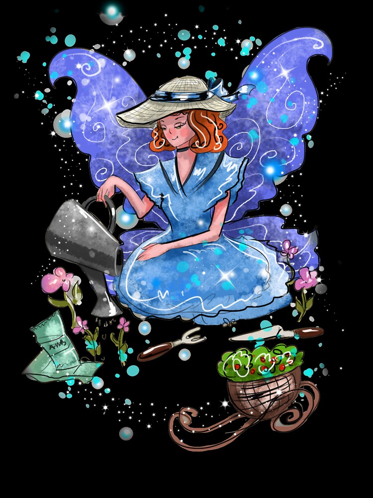 Thumbnail 2 of 2, Baby T-Shirt, Watrina The Watering Can, Tool And Flowerpot Fairy™ designed and sold by TeelieTurner.