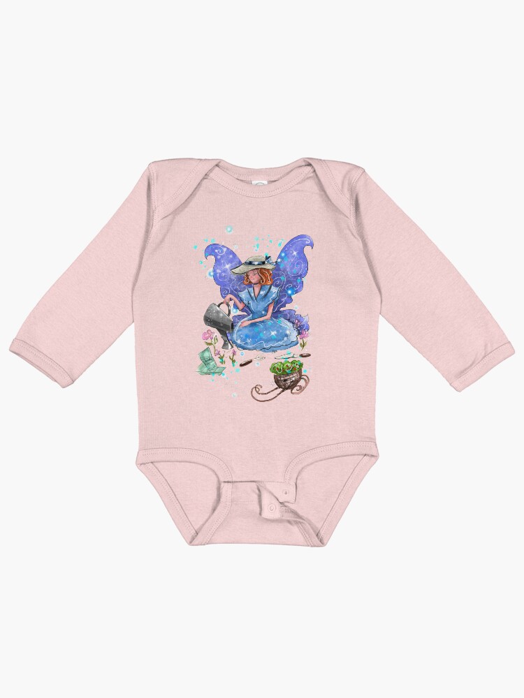 Thumbnail 1 of 2, Baby One-Piece, Watrina The Watering Can, Tool And Flowerpot Fairy™ designed and sold by TeelieTurner.