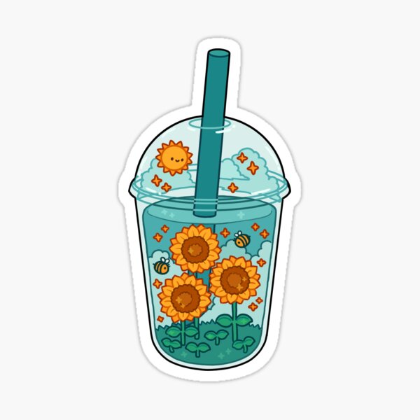 Tournesol Boba Sticker