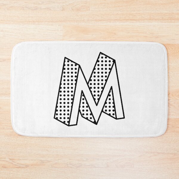 Item preview, 3D Ben Day Dot Isometric Letter M designed and sold by murialbezanson.