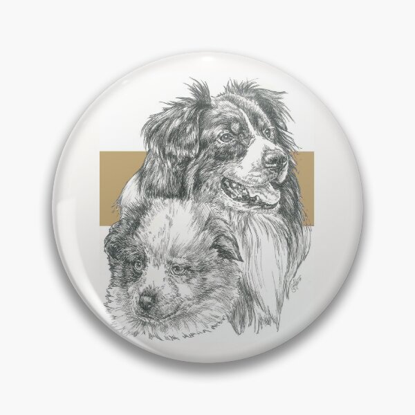 Item preview, Australian Shepherd Father & Son designed and sold by BarbBarcikKeith.