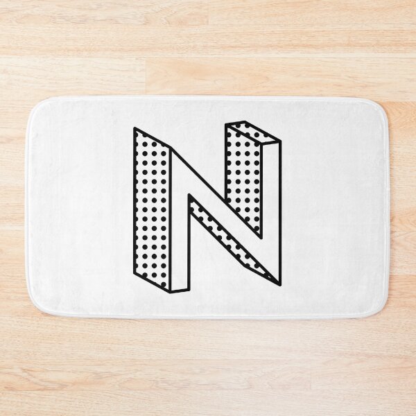Item preview, 3D Ben Day Dot Isometric Letter N designed and sold by murialbezanson.