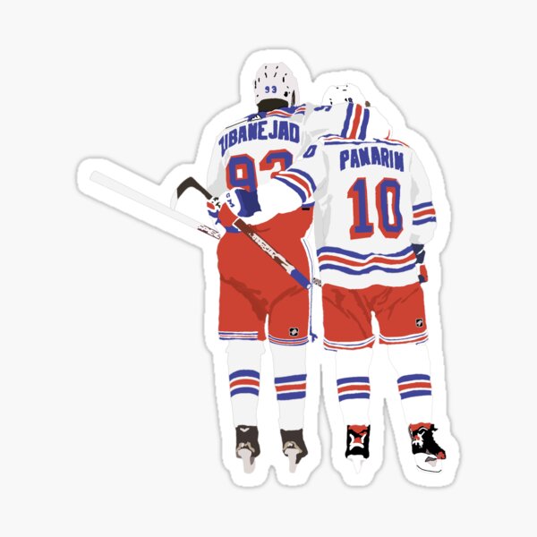 Vista previa del artículo con la obra «Mika zibanejad y Artemi Panarin», diseñado y vendido por Brenna Rose.