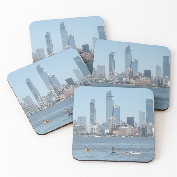 Item preview, Kayakers, Hudson River, Manhattan Skyline, New York City designed and sold by lenspiro.