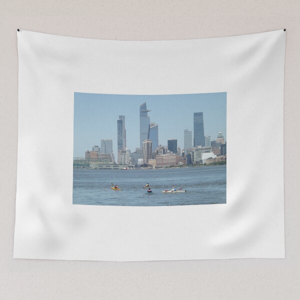 Item preview, Kayakers, Hudson River, Manhattan Skyline, New York City designed and sold by lenspiro.