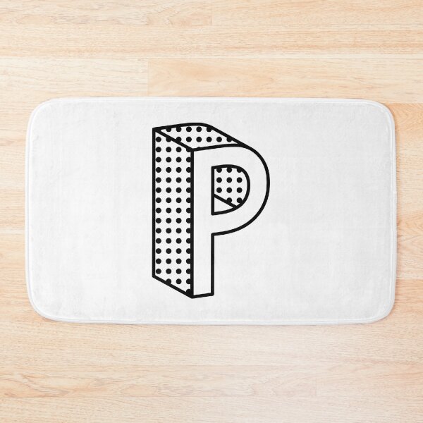 Item preview, 3D Ben Day Dot Isometric Letter P designed and sold by murialbezanson.