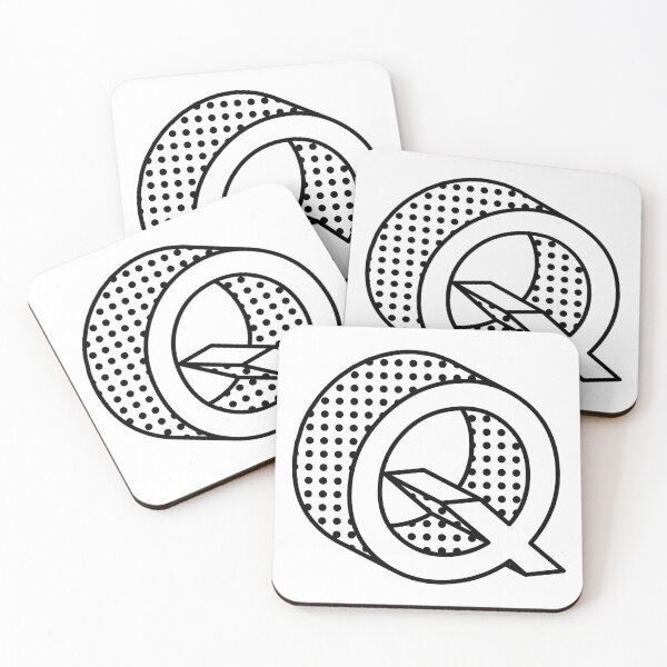 Item preview, 3D Ben Day Dot Isometric Letter Q designed and sold by murialbezanson.