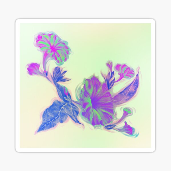 4oclock Flowers Sticker