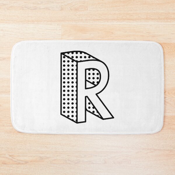 Item preview, 3D Ben Day Dot Isometric Letter R designed and sold by murialbezanson.