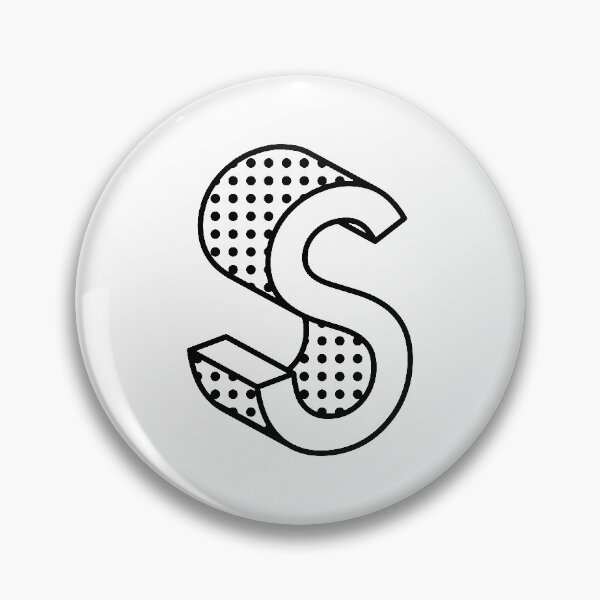 Item preview, 3D Ben Day Dot Isometric Letter S designed and sold by murialbezanson.