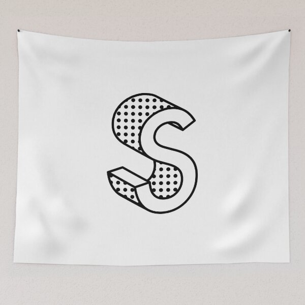 Item preview, 3D Ben Day Dot Isometric Letter S designed and sold by murialbezanson.