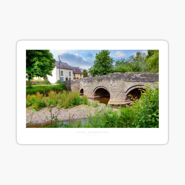 Clun, Shropshire Sticker
