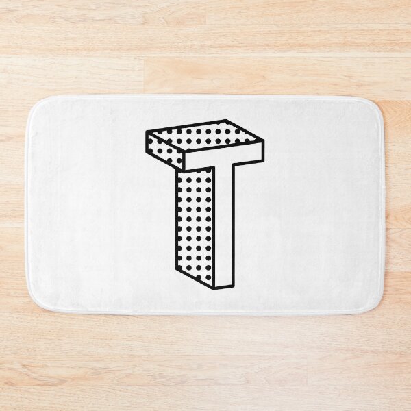 Item preview, 3D Ben Day Dot Isometric Letter T designed and sold by murialbezanson.