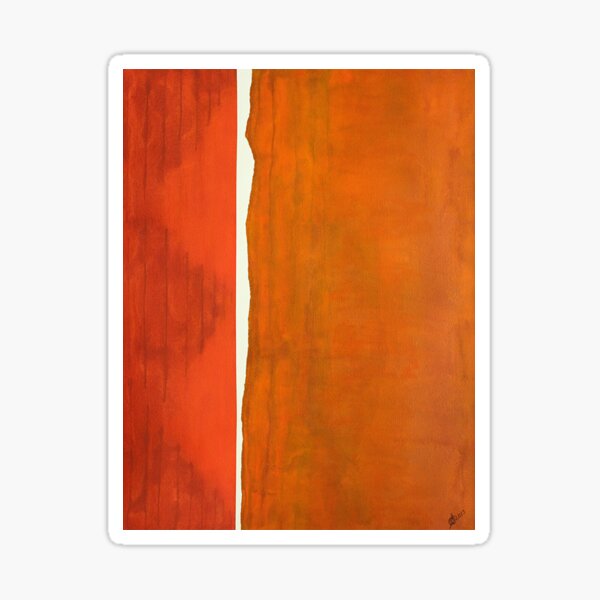 A Crack in Everything original painting Sticker