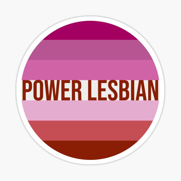 Power Lesbian Lesbian Pride Flag Sticker For Sale By Gayestshop Redbubble