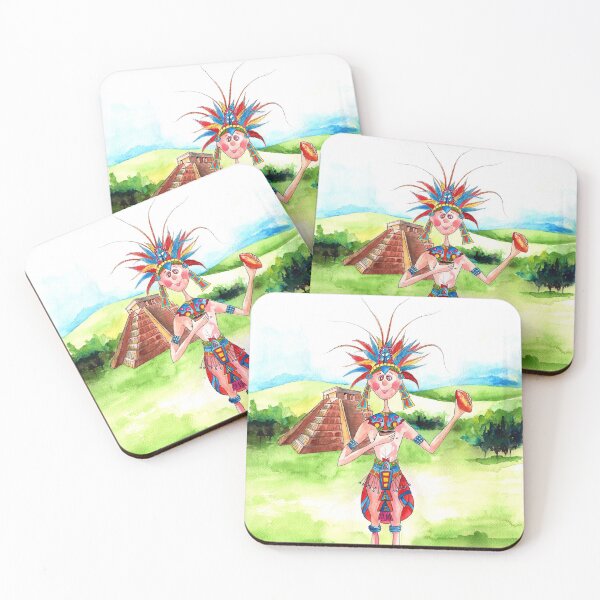 Item preview, 1-The Maya Indian and cocoa drink designed and sold by IsabelSalvador.