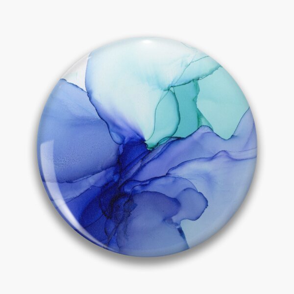 Item preview, Blue Abstract Floral Ink designed and sold by Olga Shvartsur.