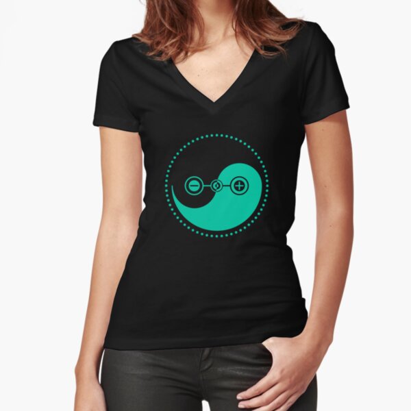 The Principle of Polarity - Shee Symbol Fitted V-Neck T-Shirt