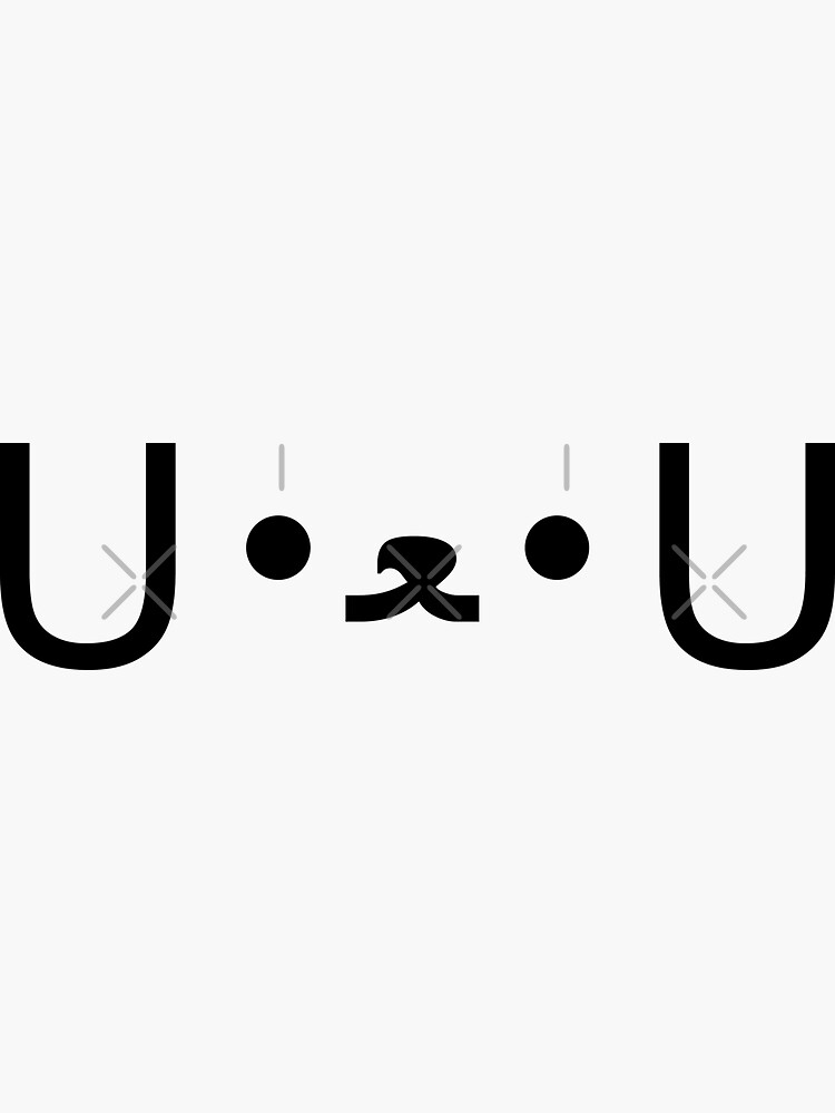 "Kaomoji Doggy Dog Kawaii Japanese Emoji" Sticker for Sale by