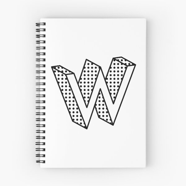 Item preview, 3D Ben Day Dot Isometric Letter W designed and sold by murialbezanson.