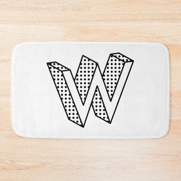 Item preview, 3D Ben Day Dot Isometric Letter W designed and sold by murialbezanson.