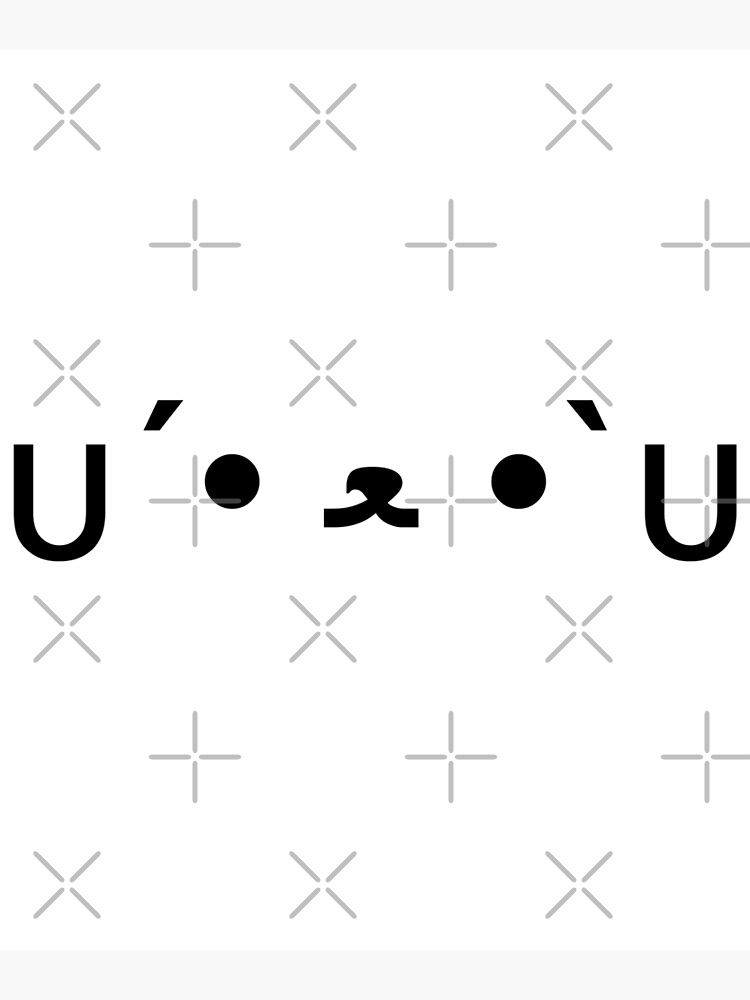 "Kaomoji Kawaii Dog Japanese Emoji" Poster by MasterKlaw Redbubble