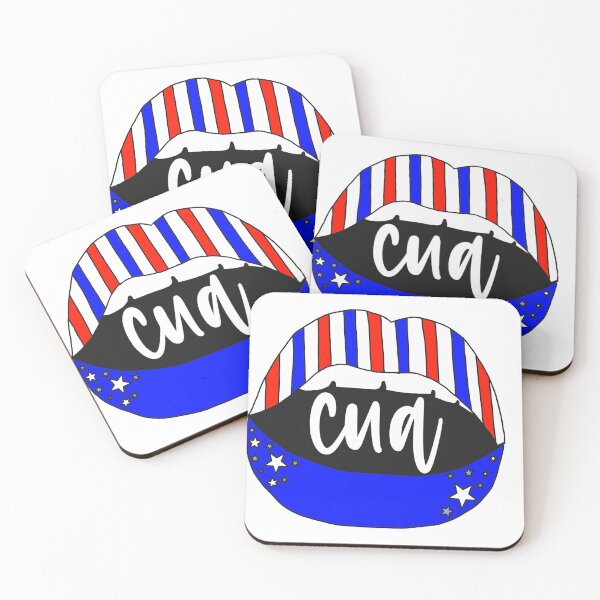 Item preview, Catholic University Lips, Stars, and Stripes Sticker designed and sold by gracecmoh.