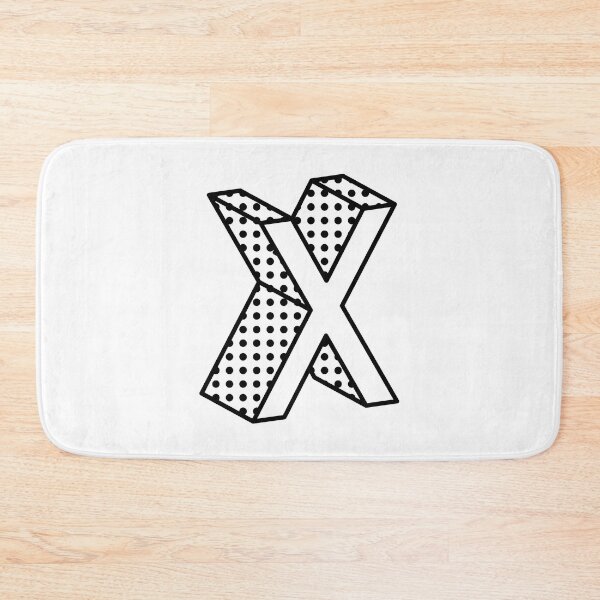 Item preview, 3D Ben Day Dot Isometric Letter X designed and sold by murialbezanson.