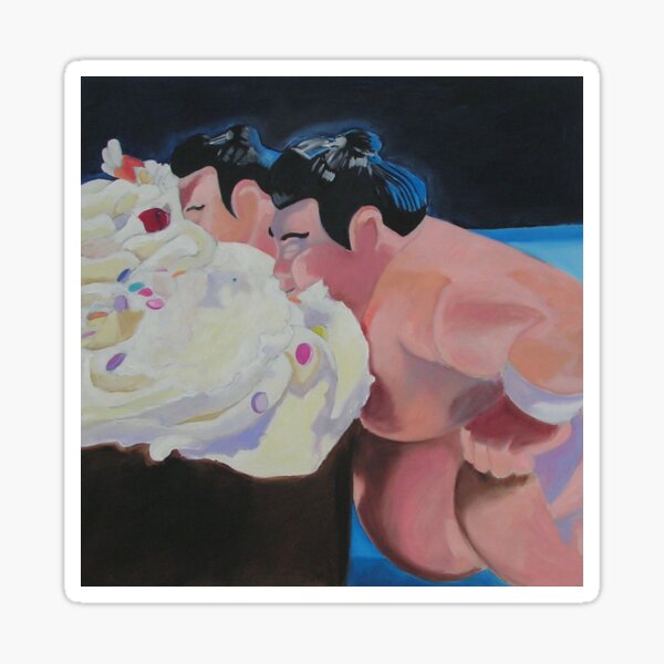 Item preview, Sumos Facing the Cupcake designed and sold by Ellen Orseck.