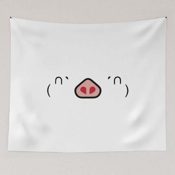 Item preview, Pig Kaomoji Kawaii Japanese Piggy Emoji designed and sold by MasterKlaw.