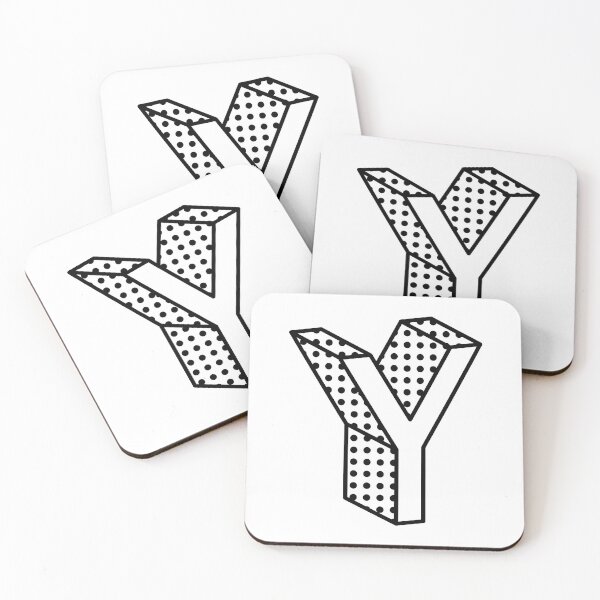 Item preview, 3D Ben Day Dot Isometric Letter Y designed and sold by murialbezanson.