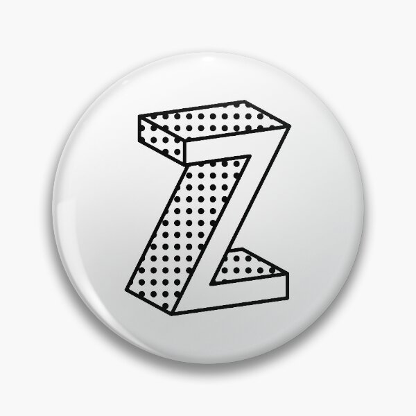 Item preview, 3D Ben Day Dot Isometric Letter Z designed and sold by murialbezanson.